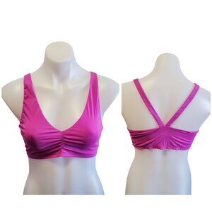 Victorias Secret Pink Activewear Sports Bra Bralette Size Med Magenta